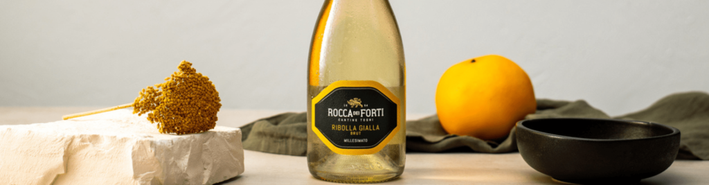 Lo spumante Rocca dei Forti Ribolla Gialla Brut